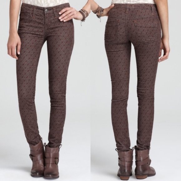 Free People Pants - Free People Ditsy Floral Corduroy Skinny Jean